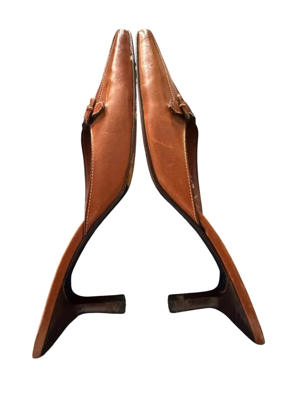 Cole Haan Brown Leather Pointed-Toe Mule Slides - Picture 5 of 5